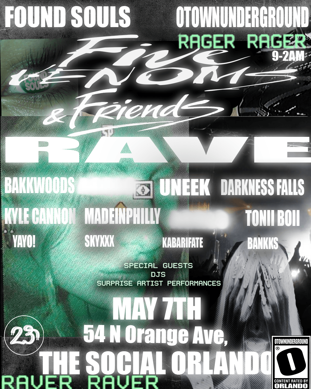 FIVE VENOMS & FRIENDS at The Social